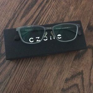 Czone glasses - black, gray, gold undertones frame